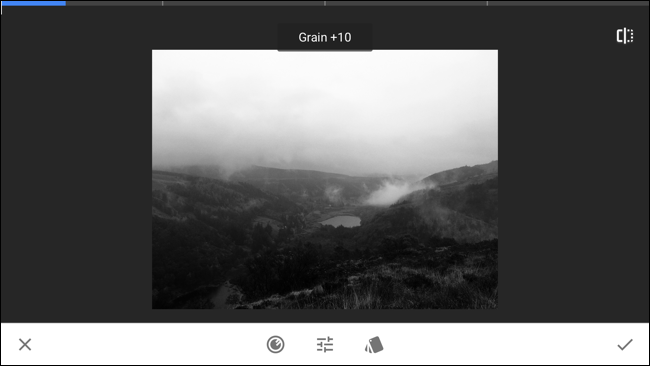 Пример настроек и результата