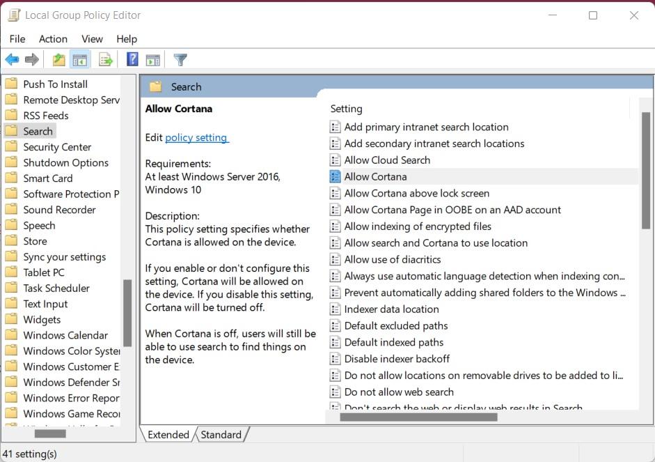 Local Group Editor Policy
