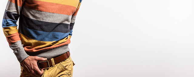 Мужская и женская одежда с согласованными цветовыми сочетаниями