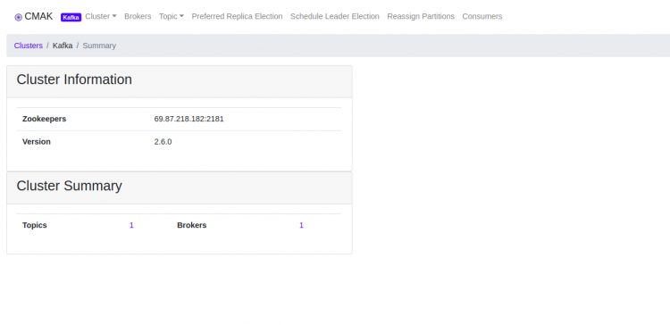 Add Apache Kafka topic