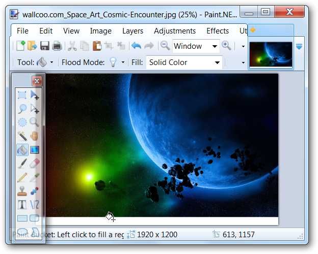 Заполнение нижней полосы цветом для имитации цвета панели задач