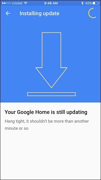 Последний экран настройки и предложение пройти тур по голосовым командам