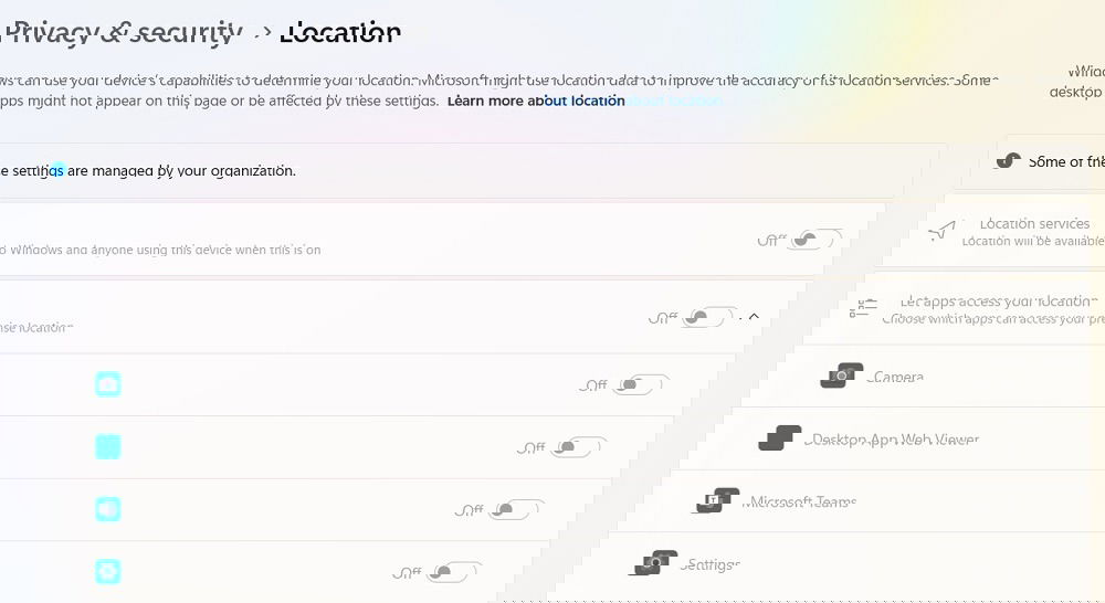 Службы определения местоположения недоступны в Windows 11 из‑за групповой политики.