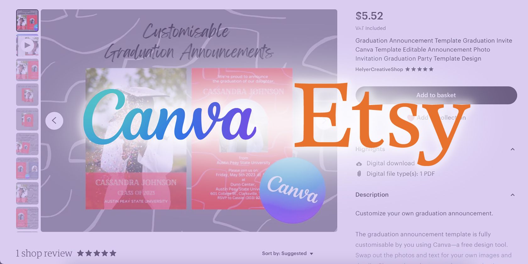 Продавать шаблоны Canva на Etsy — пошаговое руководство