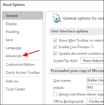 Параметры Дополнительно