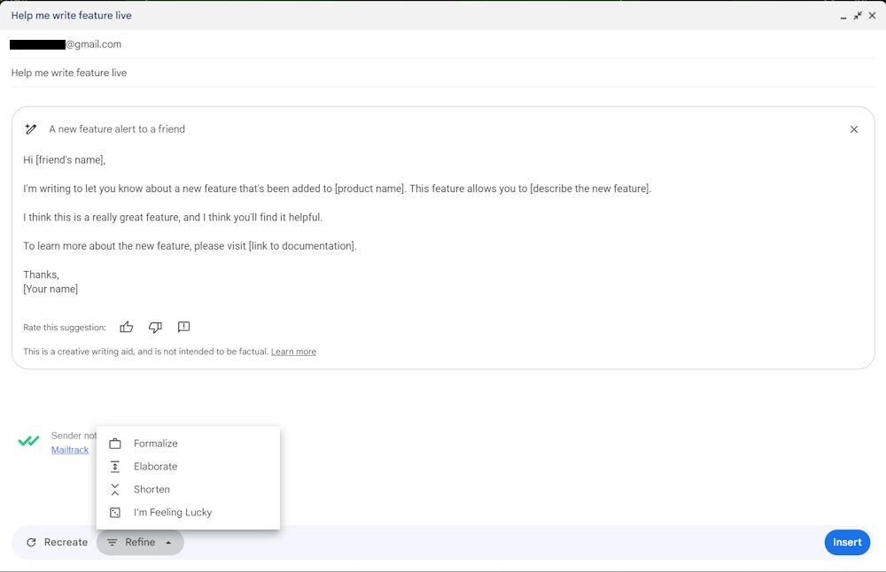 Help me write feature showing different action buttons