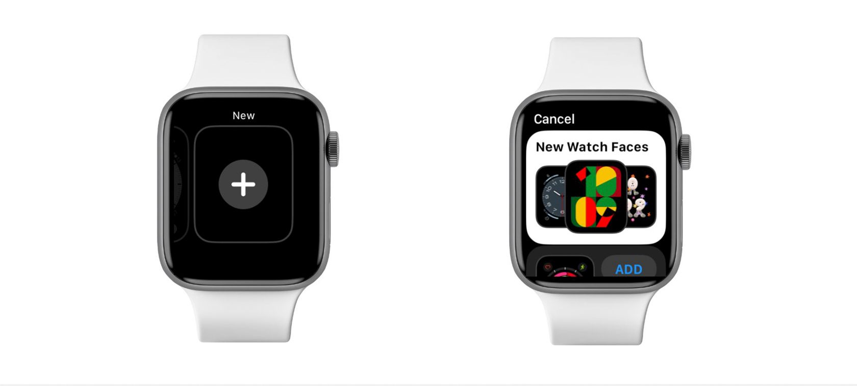 Добавление нового циферблата на Apple Watch