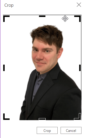 GIF: перетаскивание краёв рамки обрезки