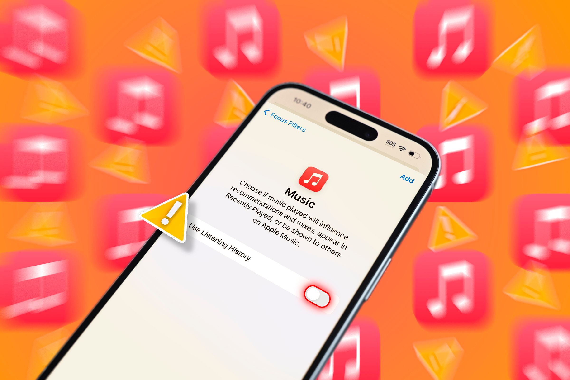 Защитить историю Apple Music от чужой музыки