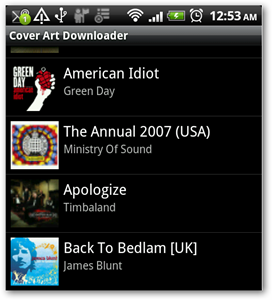 Выбор текущей обложки альбома для замены