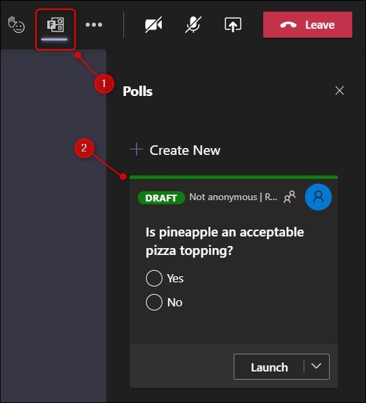 Иконка Опросы и выдвижная панель