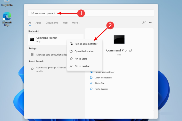 Запуск командной строки от имени администратора