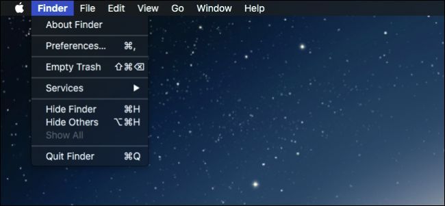 Как полностью завершить работу Finder на Mac