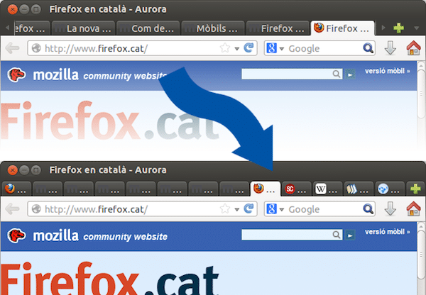 Настройки ширины вкладок