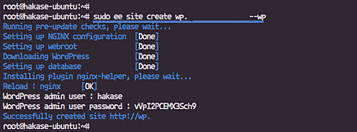 Установка WordPress через EasyEngine