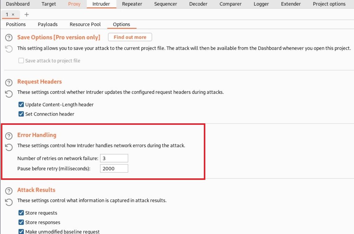 Повторы и паузы при ошибках