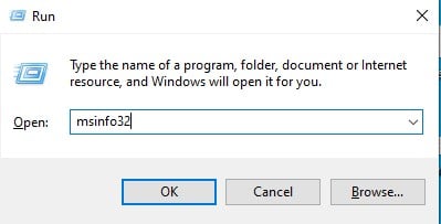 Окно System Information с версией BIOS