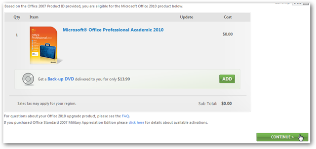Иллюстрация с вариантами редакций Office 2010 для апгрейда