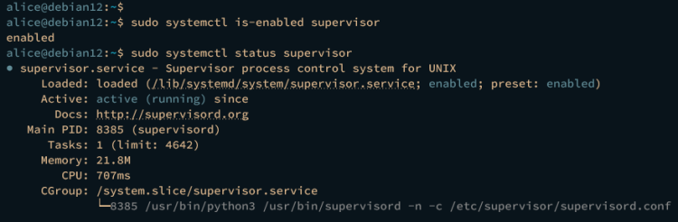проверка supervisor