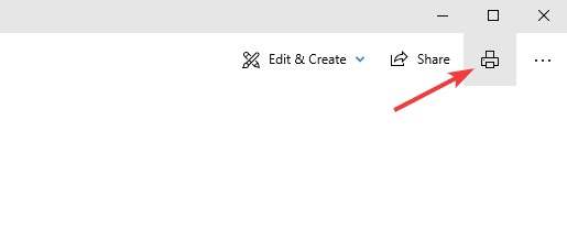 Печать из приложения Фотографии
