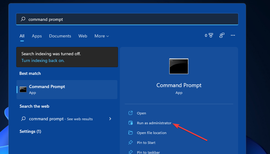 Запуск Командной строки от имени администратора
