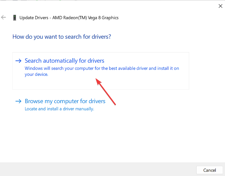 Автоматическое обновление драйвера