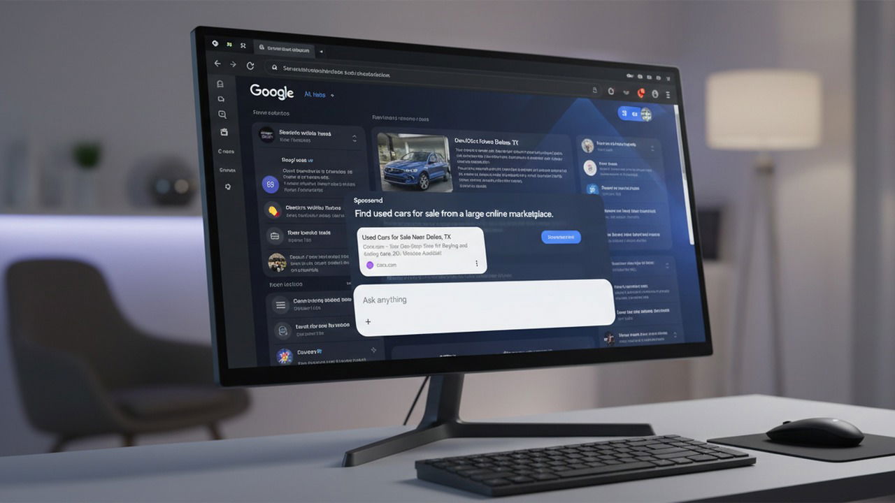 Блокировка рекламы в Google Search AI Mode