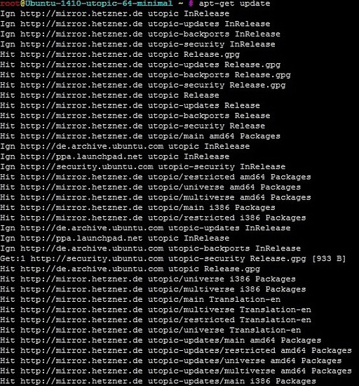 apt-get update