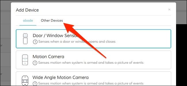 Хаб Abode в режиме сопряжения, поиск устройств