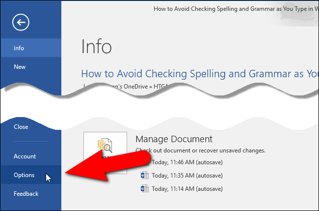 Открыть раздел Proofing в параметрах Word или PowerPoint