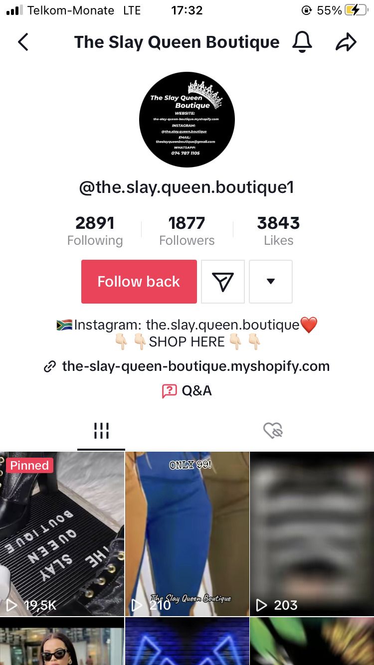 Профиль пользователя в TikTok