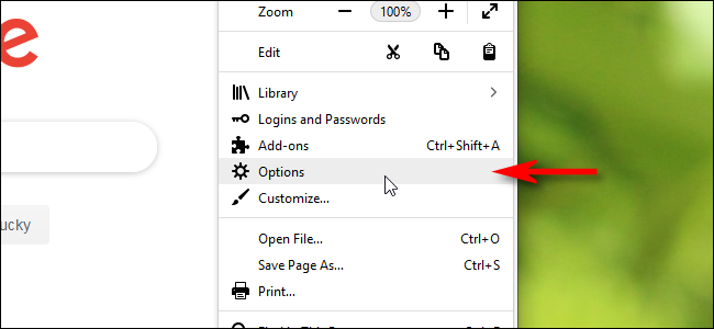 Выберите «Настройки»