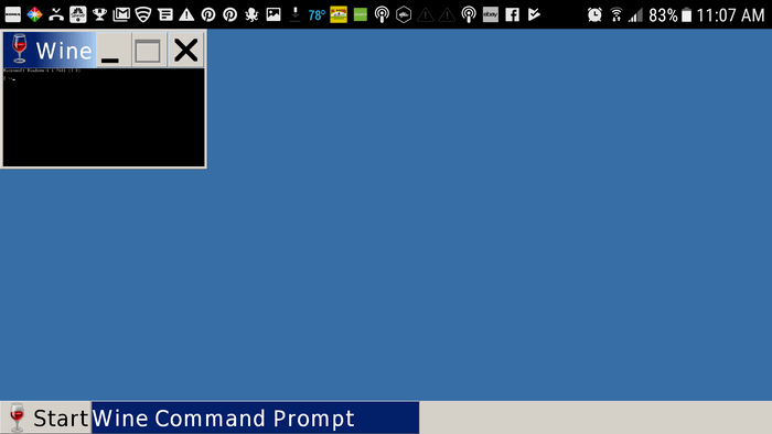 Десктоп Wine, имитирующий Windows 7