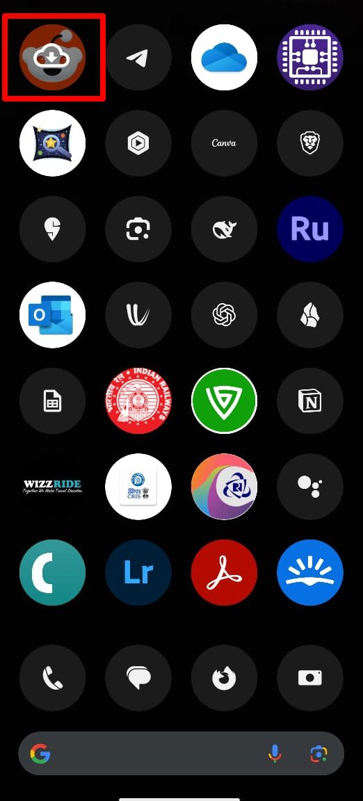 Restaurar una app archivada tocando el icono