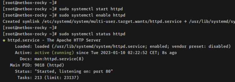 Проверка httpd