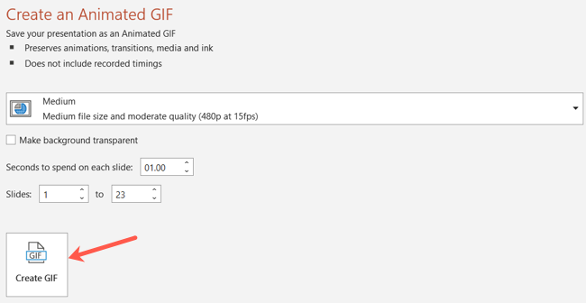 Скриншот: кнопка Создать GIF