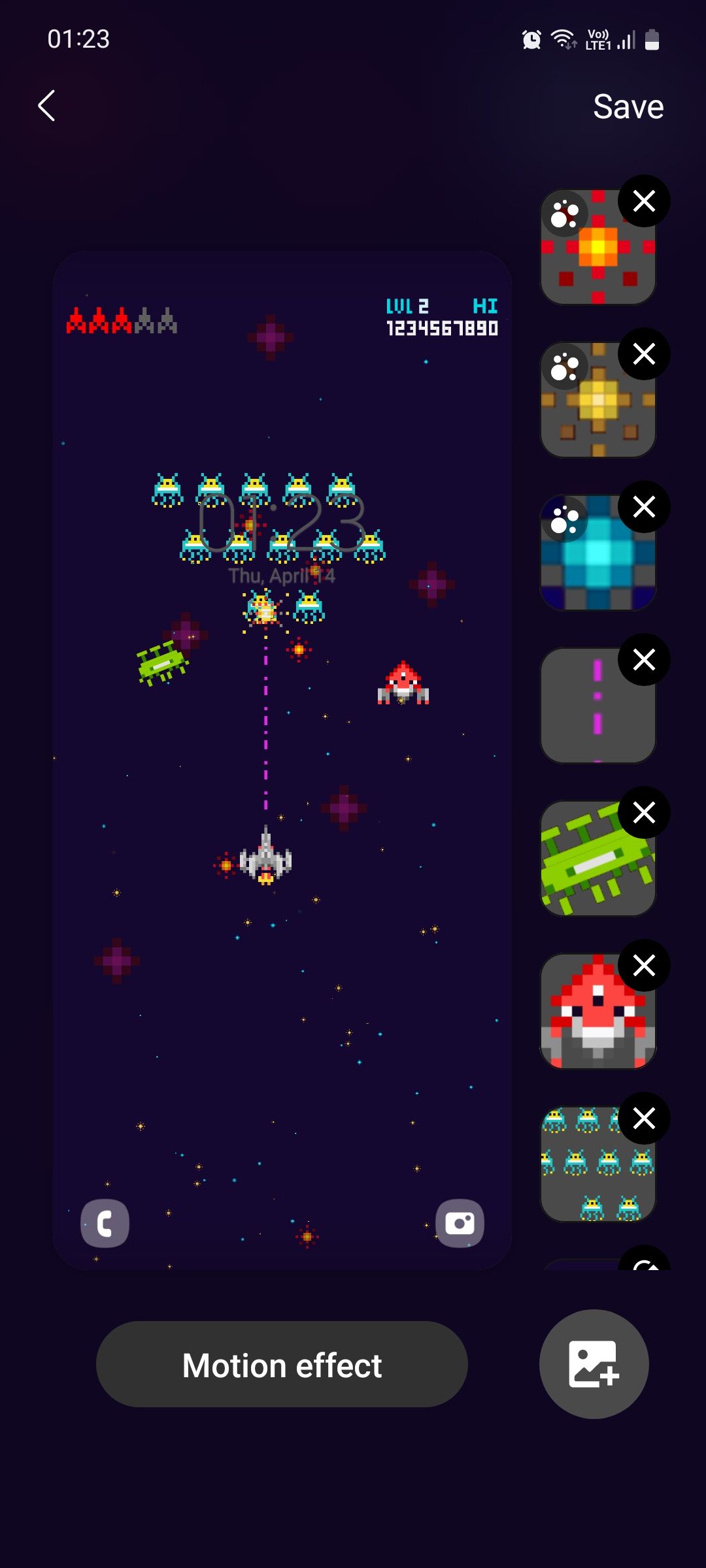 Пресет живого обоя с анимацией