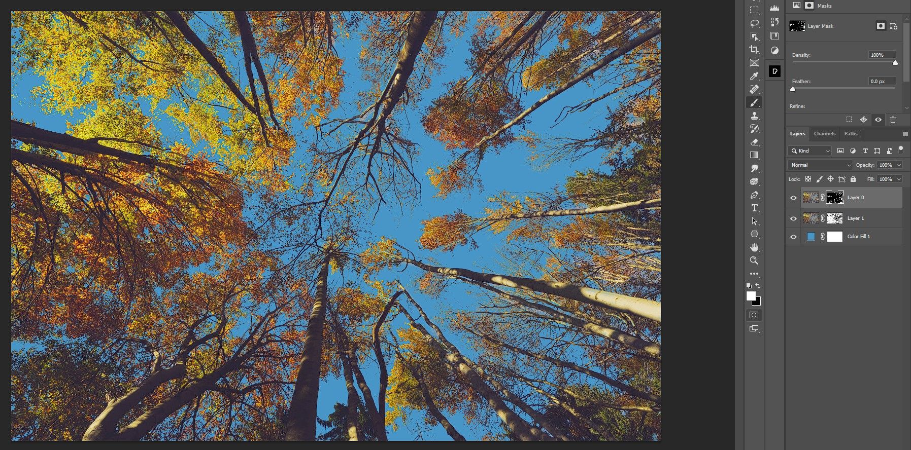 Конечный результат замены неба