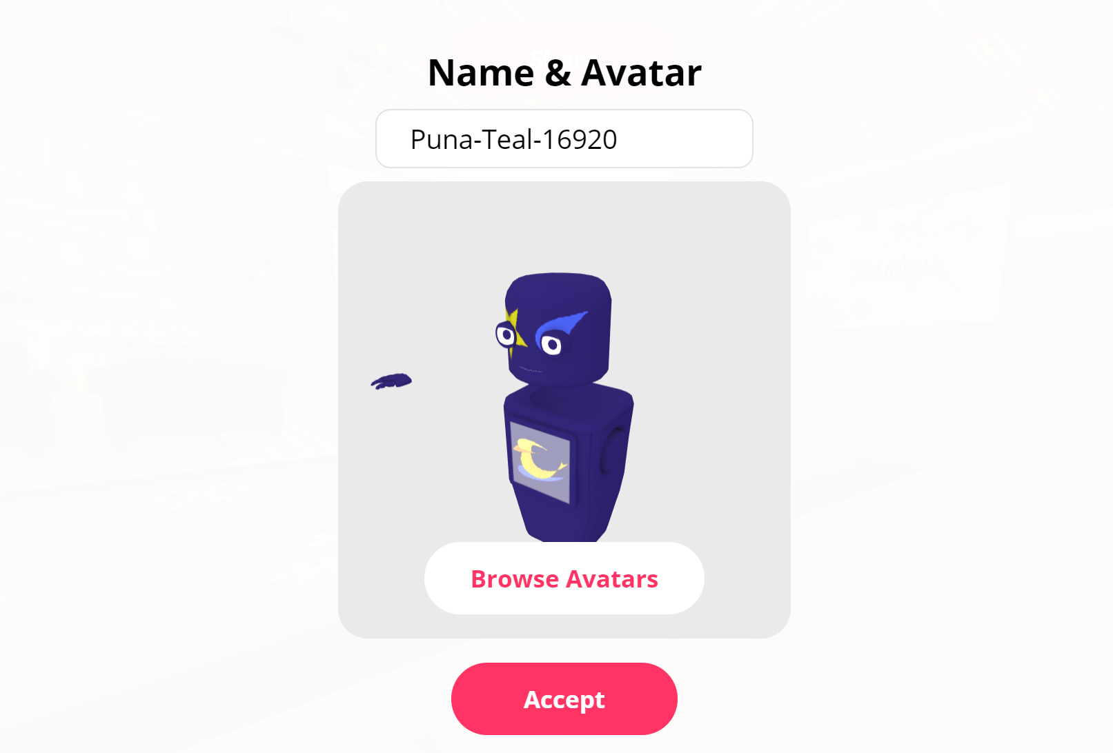 Выбор и создание аватара в Mozilla Hubs