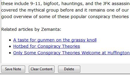 Список источников Zemanta, автоматически добавляемых в пост