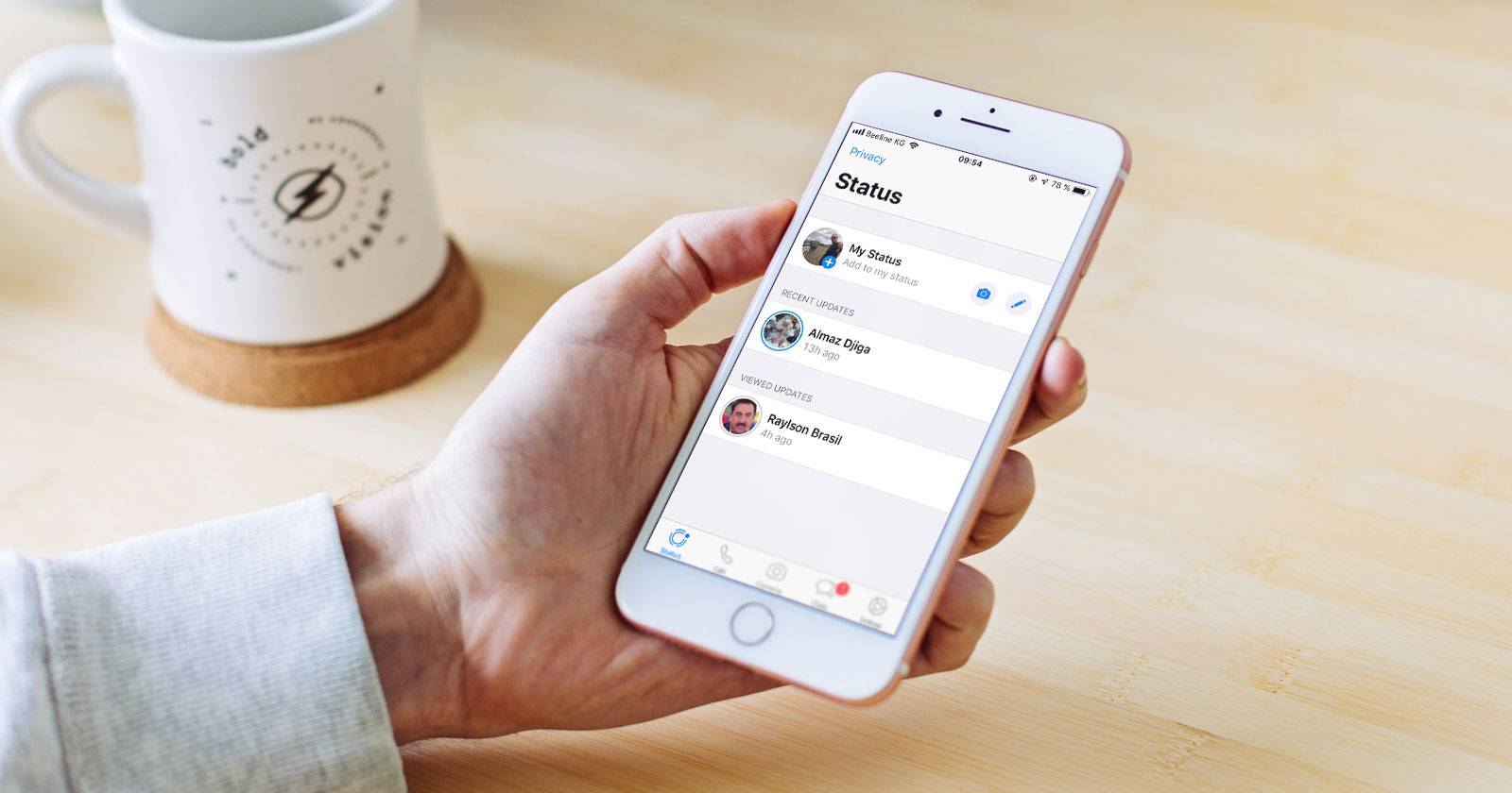 Как отключить статусы в WhatsApp