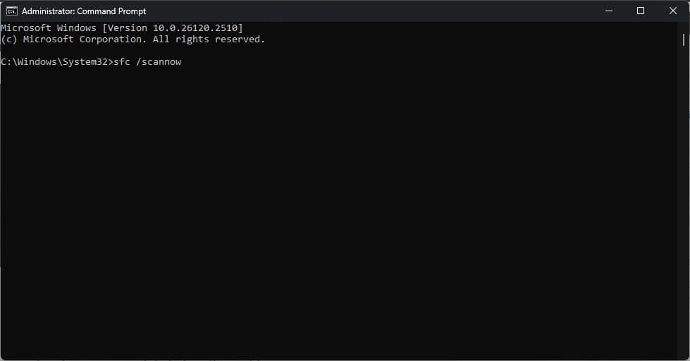 Процесс выполнения sfc scannow, результаты сканирования