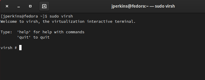 virsh команды и вывод