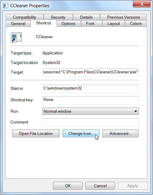 Выбор значка для ярлыка из исполняемого файла