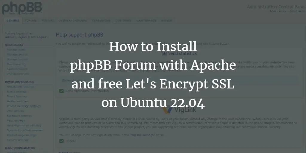 Установка phpBB на Ubuntu 22.04 с Apache и SSL