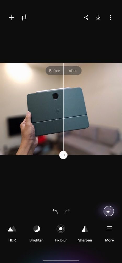 ползунок для сравнения до и после