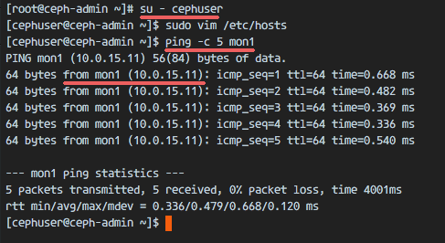 Установка Ceph на CentOS 7
