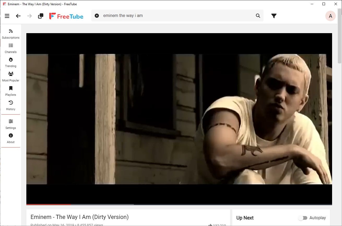 FreeTube — альтернативный клиент YouTube на ПК