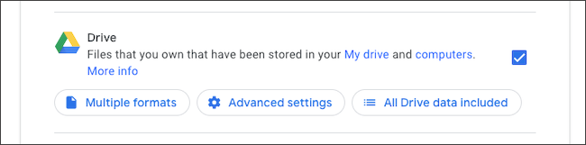 Экспорт данных Google Drive