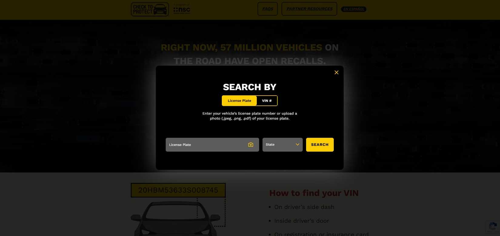 Скриншот сайта Check To Protect Совета по безопасности США